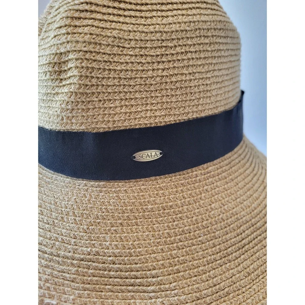 Scala Coastal Packable Straw Sun Hat – Women's